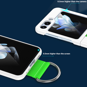 เคสโทรศัพท์มือถือพร้อมบานพับสำหรับ Samsung Galaxy Z <span class=keywords><strong>Flip</strong></span> 3 <span class=keywords><strong>4</strong></span> <span class=keywords><strong>5</strong></span>สายรัดข้อมือพับเก็บได้กันกระแทกป้องกันการตกหล่น - Product Image 6