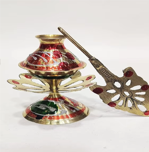 Surma Dani de Latón Única y Atractiva, Tamaño Grande, Pulida, Multicolor, para Guardar Kohl, Forma Única, para Regalos y Decoración - Product Image 5