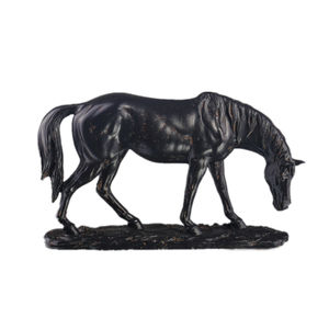 Poli reçine antik bronz arap atı heykel ofis masaüstü heykeli - Product Image 3