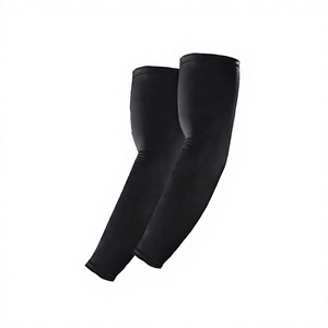 Mangas de Ciclismo Unisex Negras, Transpirables, Anti-UV, de Poliéster, Talla Adulto, Protección Deportiva - Product Image 1
