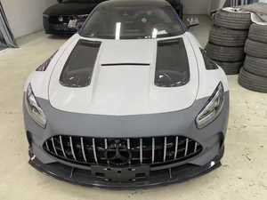 Kit de carrocería de carbono seco + PP para <span class=keywords><strong>Mercedes</strong></span> Benz AMG GT GTS <span class=keywords><strong>GTR</strong></span> actualización negro Serie coche parachoques capó Spoiler guardabarros rejilla ajuste perfecto - Product Image 4