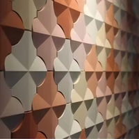 Nouvelle décoration murale en matériau 3D, briques en béton UHPC, briques en ciment 3D pour la décoration intérieure de magasins de téléphonie
