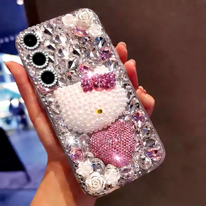 <span class=keywords><strong>เคส</strong></span>โทรศัพท์ลายแมวประดับเพชรหรูหรา สำหรับ <span class=keywords><strong>Samsung</strong></span> S26 Ultra S25 FE A56 A36 A16 5G, ฝาหลังลายการ์ตูนน่ารัก ประดับคริสตัลวิบวับ - Product Image 5
