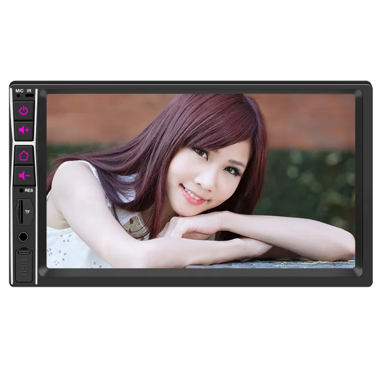 7032B Monitor Carplay Radio Mobil Stereo LCD Din Ganda Layar Sentuh 800*480 12V 7 Inci Grosir