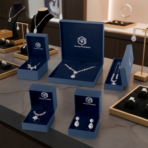 Custom Jewelry Packaging <b>Boxes</b> for Jewelry Retail <b>Packing</b> Luxury Jewelry Box Manufacturer Flip Open Jewelry <b>Boxes</b> Retail Sales - Product Image 1