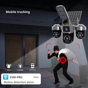 2 trong 1 năng lượng mặt trời Wifi Camera An Ninh với LED ánh sáng đường phố 360 độ xem chuyển động của con người theo dõi ngoài trời Plug-in miễn phí nhà hỗ trợ - Product Image 5