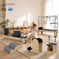 Equipo de Pilates para Moldear el Cuerpo: Reformers de Madera de Arce, Cadillac, Silla Wunda, Ladder Barrel, Corrector Spin para Gimnasio en Casa