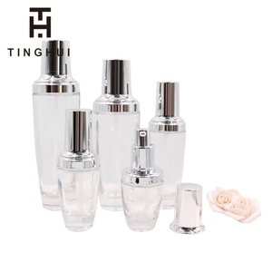 Ensemble de flacons cosmétiques de luxe personnalisés, nouveaux flacons en verre pour toner et lotion, 20g 30g 50g 40ml 100ml 120ml, ensemble d'emballage pour soins de la peau - Product Image 1