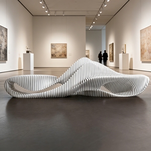 Y506 Banco largo artesanal de madera con patrón de barco, asiento decorativo para vestíbulo interior, sala de estar, patio, terraza, ocio - Product Image 2