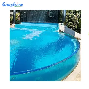 Piscine extérieure en fibre de verre acrylique, 50mm-300mm, piscine au sol, vente en gros
