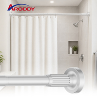 ARODDY Tringle à Rideaux Ajustable Robuste Anti-Déformation Sans Perçage 1,1-1,9 m Résistante à la Corrosion 32mm 100% QC