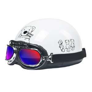 <span class=keywords><strong>Casque</strong></span> demi-coque modulaire rétro Harley unisexe SMR3C-887, universel pour scooter électrique et moto, sécurité DOT, ABS respirant, pour adultes - Product Image 5