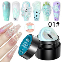 Gel de sculpture pour ongles en gros, Gel de construction 3D en relief pour nail art, Gel de décoration d'ongles, Marque privée, Fabrication OEM