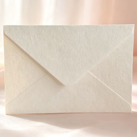 Enveloppe en papier coton texturé épais de taille personnalisée avec design sur mesure, enveloppe d'emballage pour carte postale