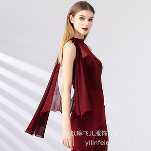 Vendita calda di alta qualità moda elegante maglia <span class=keywords><strong>Sexy</strong></span> da donna ragazze senza maniche balletto latino ballo da sala da ballo Top - Product Image 5