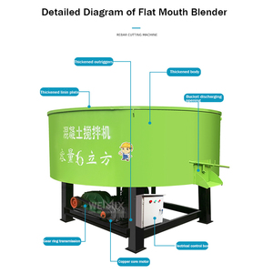 JW400 Vertical Flat-Mouth Cement <b>Mixer</b> Vertical Flat-Mouth <b>Mixer</b> Cement <b>Mortar</b> <b>Mixer</b> - Product Image 2