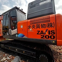 Excavator Bekas HITACHI ZX200 20 Ton Kondisi 99% Baru, Asli Jepang, Mesin Isuzu, Second Hand