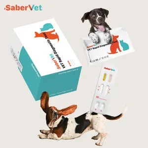 Kit veterinário de testes in vitro Cdv para cães, kit de teste rápido para antígeno e parvovírus, testes rápida para mofo canino