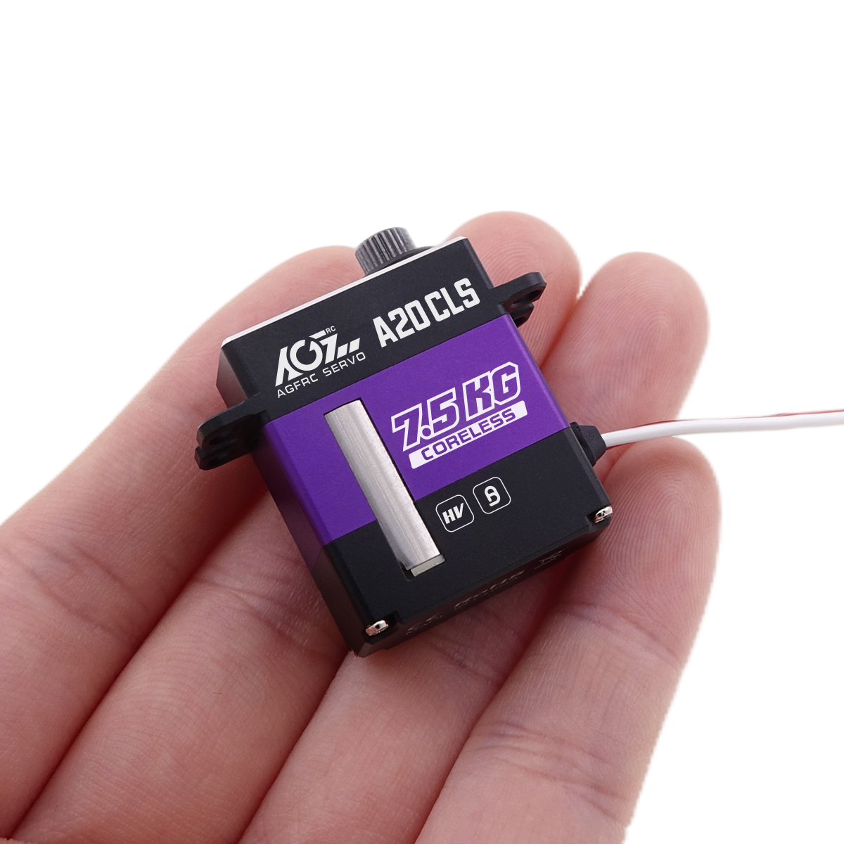 Быстрая скорость A20CLS 9 г металлический корпус 7,5 кг 0,08 сек высокий крутящий момент RC Mini Servo Для SCX24 автомобильный вертолет хвост