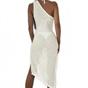 Nouvel ensemble jupe longue tricotée sexy en maille style européen et américain avec découpes pour femme, idéal pour la natation et le <span class=keywords><strong>surf</strong></span> en été - Product Image 4