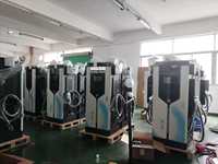 Stations de recharge de voitures électriques 400 kW 80 kW avec chargeur AC double pistolet, paiement par carte commerciale CCS GBT