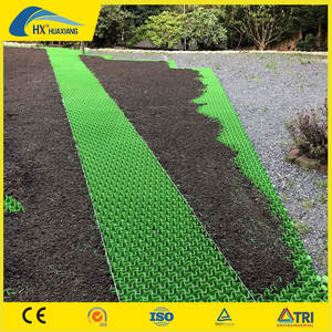 Grille d'herbe en plastique pour l'aménagement paysager et le verdissement, grille d'herbe renforcée pour les sorties de secours dans les parkings avec ouvertures de fleurs plates - Product Image 4
