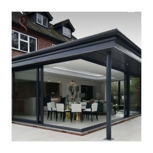 Rising Listo para instalar Sunroom de aluminio personalizado Sunnyjoy Sunroom Garden Invernadero Sunroom Casas de vidrio Sun Room con el mejor precio - Product Image 2