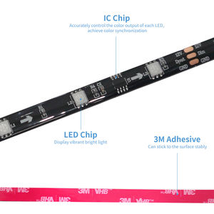 Bande lumineuse intelligente Joystar pour <span class=keywords><strong>téléviseur</strong></span>, contrôle par application, kits de rétroéclairage synchronisé pour téléviseurs de 75 à 85 pouces, boîte HDMI 2.0, bande LED RGB IC <span class=keywords><strong>Ambilight</strong></span> de 5 m - Product Image 6