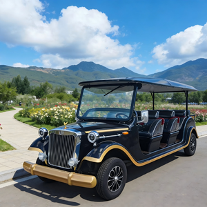 Vehículo Eléctrico Clásico de Lujo Estilo Vintage — Vehículo Eléctrico Turístico para Parques y Zonas de Entretenimiento, Transporte al Aire Libre - Product Image 1
