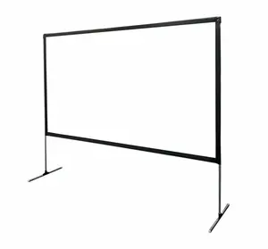 Portable Outdoor Big Screen Polyester Material 80-120 inch with Stand for outdoor movie screen 16:9