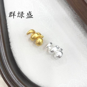 Cuentas de Serpiente del Zodiaco Qunlvsheng, Plata de Ley S990, Chapadas en Oro, Redondas con Orificio para Collar o Pulsera DIY, Nuevo Estilo 2025 - Product Image 3