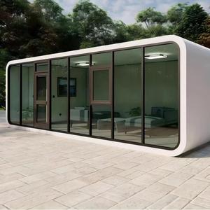 Bâtiment modulaire personnalisable avec structure en acier durable, extérieur blanc lisse, type Apple Cabin <span class=keywords><strong>Mini</strong></span> Pod Capsule House - Product Image 3