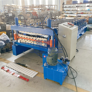 Máquina de Láminas para Techos de Doble Capa, Máquina para Fabricar Tejas IBR, Máquina Formadora de Paneles de Techo Corrugados Trapezoidales TR4/TR5 - Product Image 3