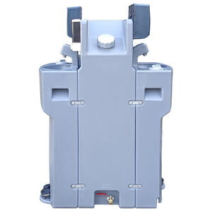 Lavabo de mano móvil de doble cara con ruedas, estación portátil de lavado de manos - Product Image 1