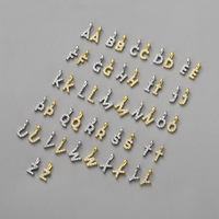Collier pendentif lettre en argent S925, bijoux personnalisés avec nom pour femme, mini-breloques alphabet, vente en gros, sourcing B2B