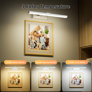 Cordless <b>Wall</b> Mounted Picture <b>Light</b> <b>with</b> 5400mAh Rechargeable Battery,Remote Timer,Display Lamp for Artwork Photo Gallery Home - Product Image 4