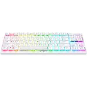 Teclado Inalámbrico para Juegos <span class=keywords><strong>Razer</strong></span> DeathStalker V2 Pro TKL, Interruptores <span class=keywords><strong>Ópticos</strong></span> de Bajo Perfil, Lineales, Rojos, Inalámbricos HyperSpeed - Product Image 1