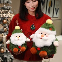 Peluche de Père Noël décorative, rembourrage en coton PP, directement de l'usine, cadeau de Noël personnalisé