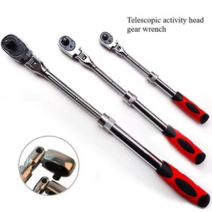 72-зубчатый выдвижной Трещоточный ключ 1/4 "<span class=keywords><strong>3</strong></span>/8" 1/<span class=keywords><strong>2</strong></span> "из углеродистой стали быстроразъемный Регулируемый Многофункциональный ремонтный инструмент OEM - Product Image 1