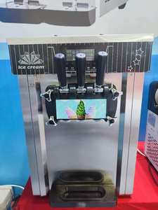 เครื่องทำไอศกรีมนุ่มแบบตั้งโต๊ะอัตโนมัติเชิงพาณิชย์ สามรสชาติ - Product Image 3