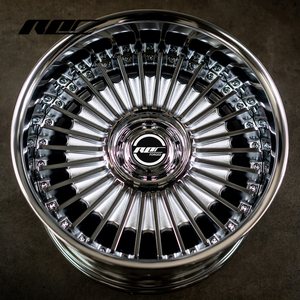 ROC Custom Deep Lip Wheels Roues forgées en deux pièces Jantes <span class=keywords><strong>de</strong></span> voiture <span class=keywords><strong>de</strong></span> tourisme à rayons multiples Roues forgées en deux pièces pour Toyota Crown Nissan - Product Image 1