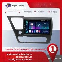Pantalla de Auto Android de 9 Pulgadas para Honda Civic 2013-2017, 2+32GB, Pantalla Táctil, Radio Estéreo para Auto de 4 Núcleos, Carplay Inalámbrico, GPS, Wifi, Bluetooth