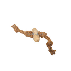Coffee Wood Tug Coconut Coir <b>Rope</b> Bone Chew Toy for Dogs 100% Handmade Coir Bone Chewing Pet Supplies in Vietnam - Product Image 1