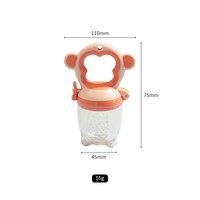 Biberon en silicone en forme d'animal mignon avec tétine souple facile à nettoyer, distributeur de fruits pour bébé, sucette, biberons pour bébé