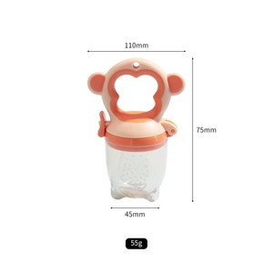 <span class=keywords><strong>Biberon</strong></span> en silicone en forme d'animal mignon <span class=keywords><strong>avec</strong></span> tétine souple facile à nettoyer, distributeur de fruits pour bébé, sucette, biberons pour bébé - Product Image 5