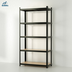 Étagères métalliques sans boulons faciles à assembler avec panneau <span class=keywords><strong>en</strong></span> <span class=keywords><strong>bois</strong></span>, étagères réglables, étagères de rangement pour <span class=keywords><strong>garage</strong></span>, maison - Product Image 2