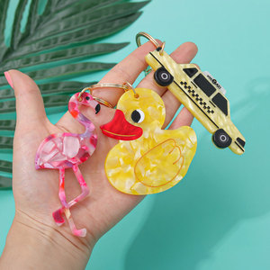 Cá Nhân NY <span class=keywords><strong>Taxi</strong></span> Cao Su Vịt Hồng Flamingo Túi Quyến Rũ <span class=keywords><strong>Keychain</strong></span> 2025 Động Vật Mới Xe Dễ Thương <span class=keywords><strong>Keychain</strong></span> Bán Buôn - Product Image 1