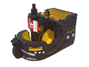 Structure de jeu gonflable sur le thème du <span class=keywords><strong>bateau</strong></span> <span class=keywords><strong>pirate</strong></span> LILYTOYS pour enfants avec toboggan et zones interactives amusantes pour les événements et les aires de jeux - Product Image 1