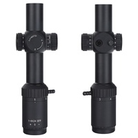 Lunette de visée LPVO Ohhunt Factory OEM 1-4X24 SFP Rouge 11 Réglages de luminosité Compacte pour la chasse