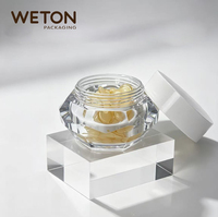 Bocaux en plastique PS+ABS pour emballages de sérum de soin de la peau en capsules